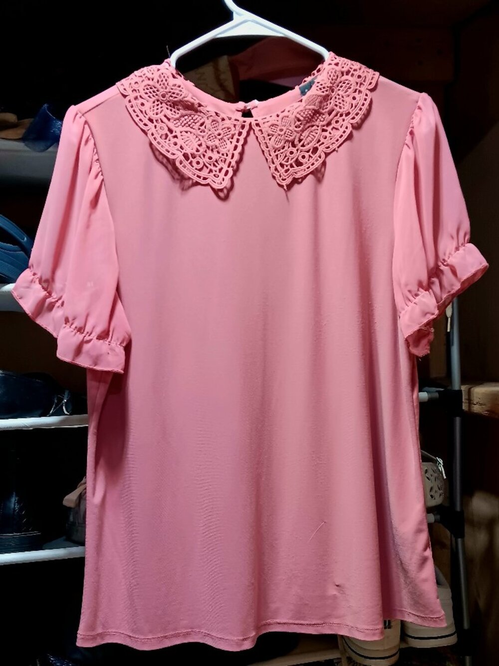 Zero 2 Eight Pink short-sleeve blouse